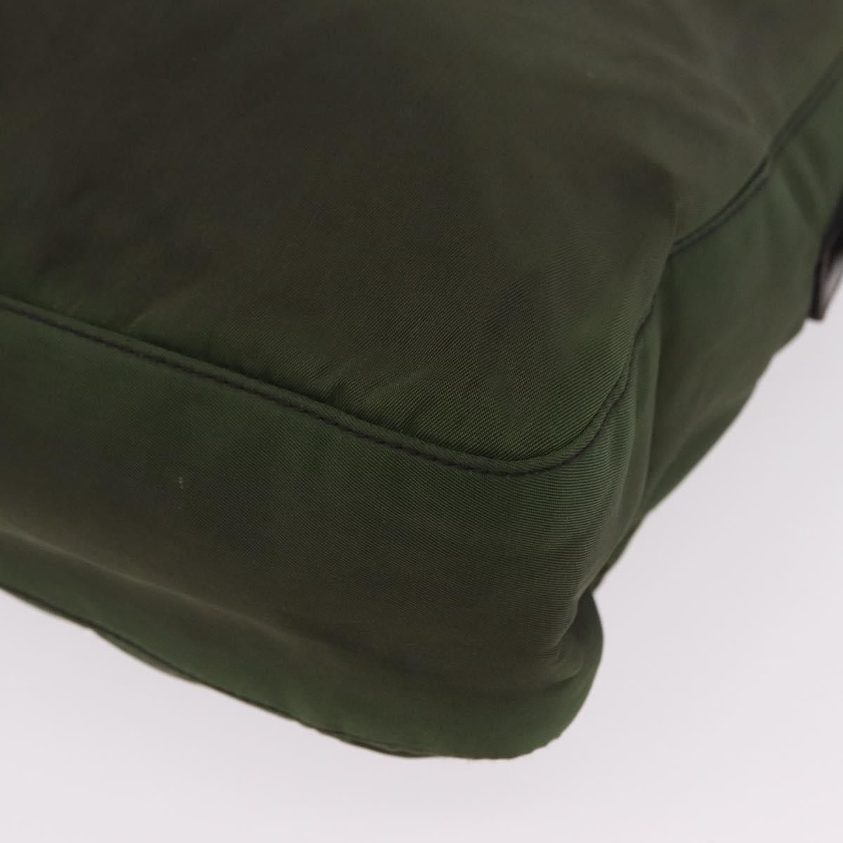 Prada Green Nylon Strap Shoulder Bag