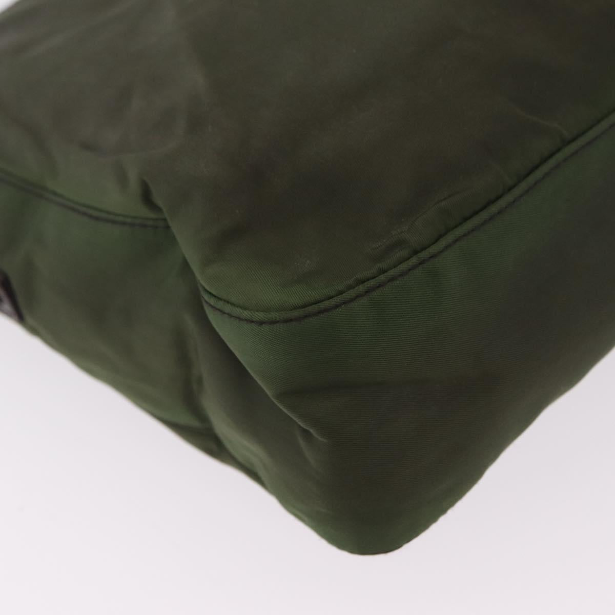 Prada Green Nylon Strap Shoulder Bag