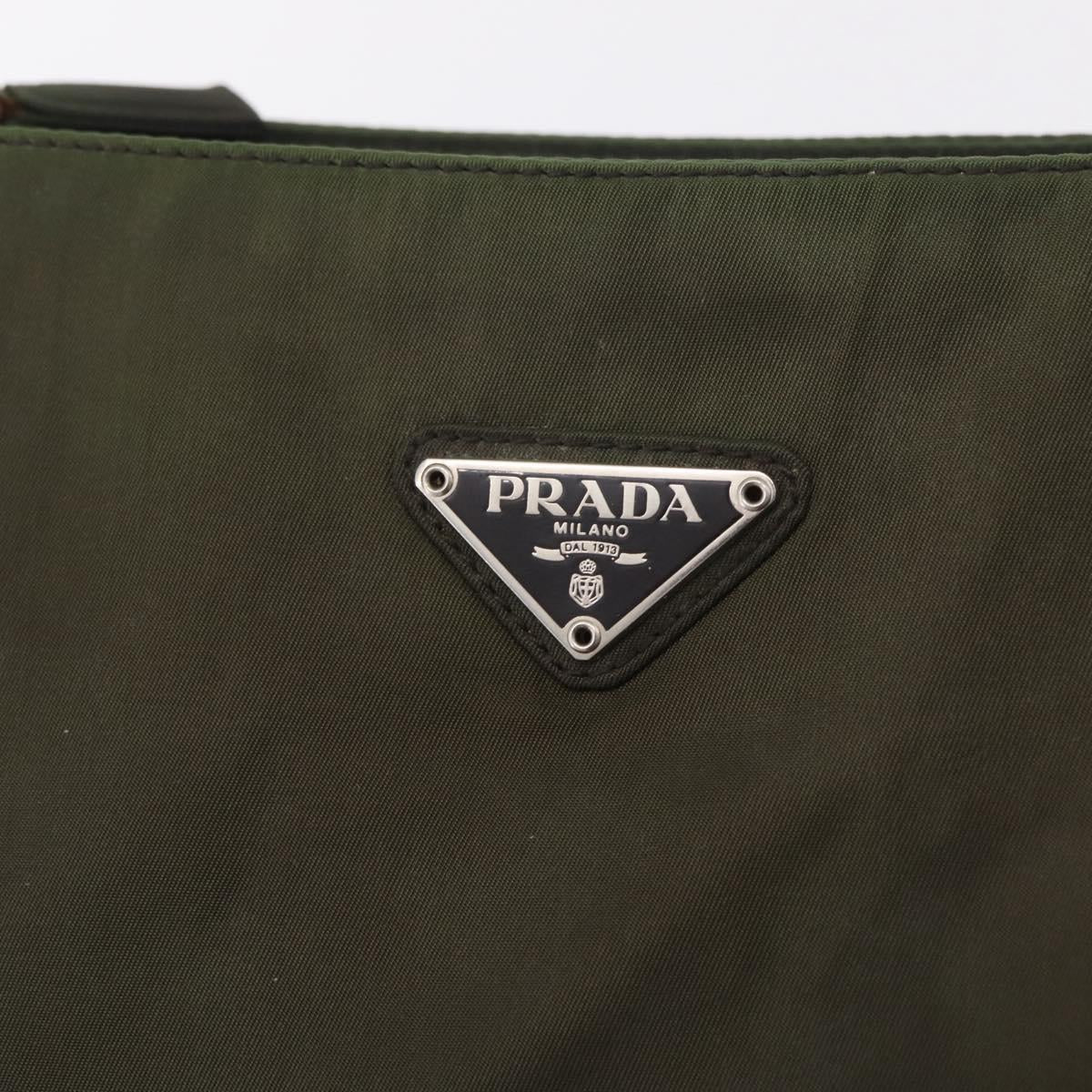 Prada Green Nylon Strap Shoulder Bag