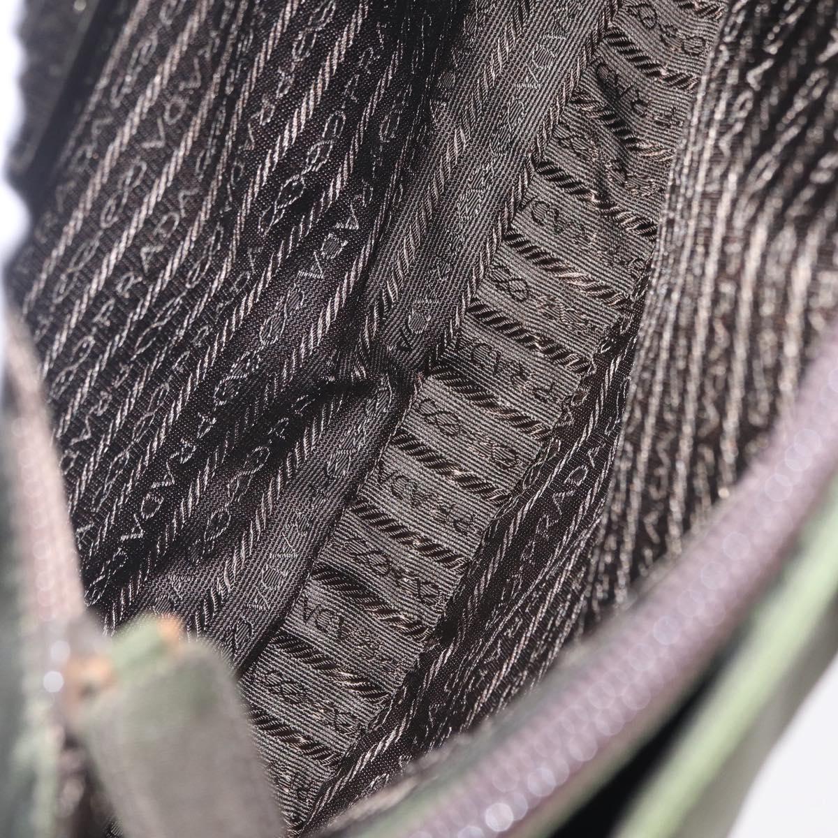 Prada Green Nylon Strap Shoulder Bag