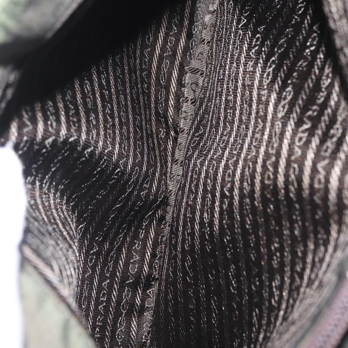 Prada Green Nylon Strap Shoulder Bag