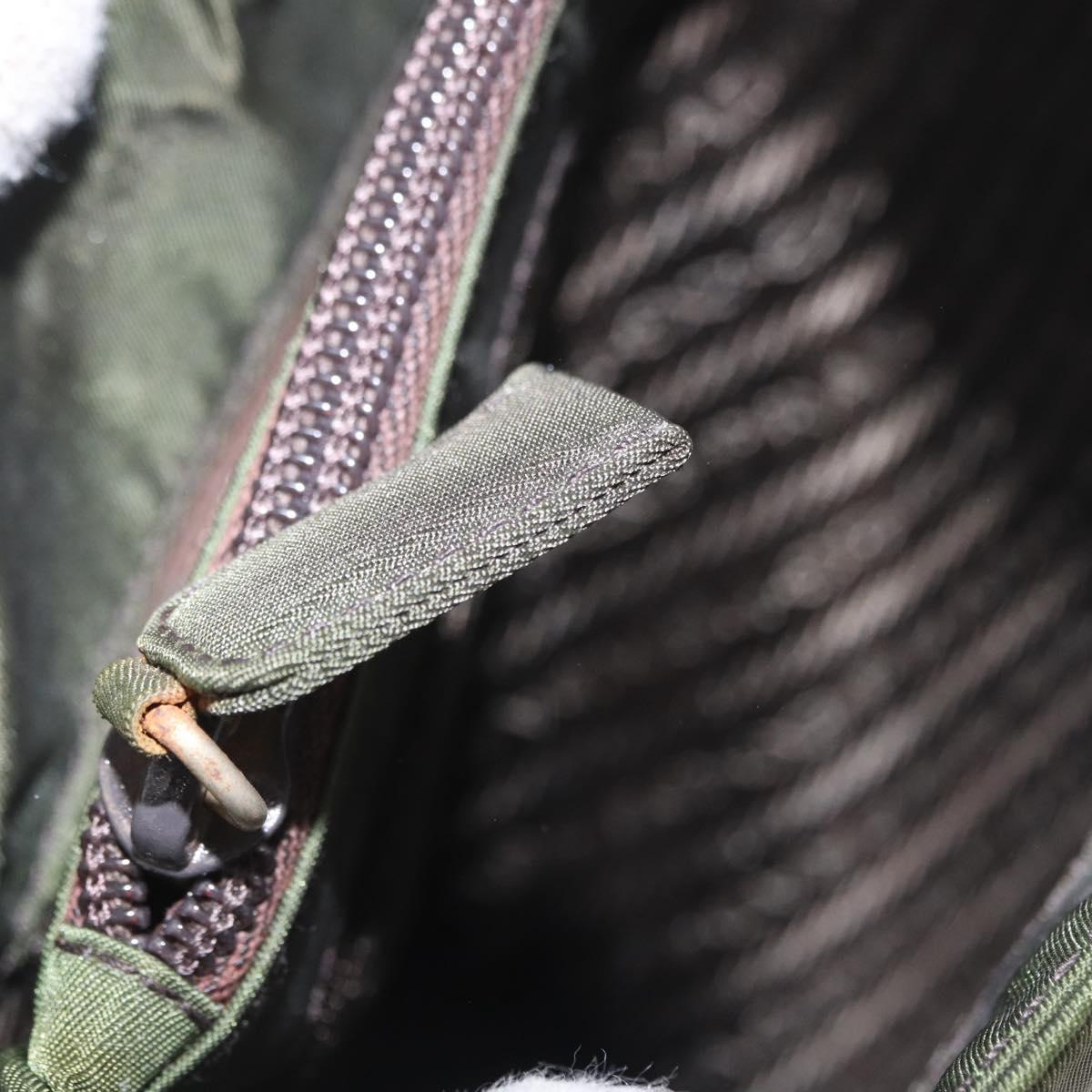Prada Green Nylon Strap Shoulder Bag