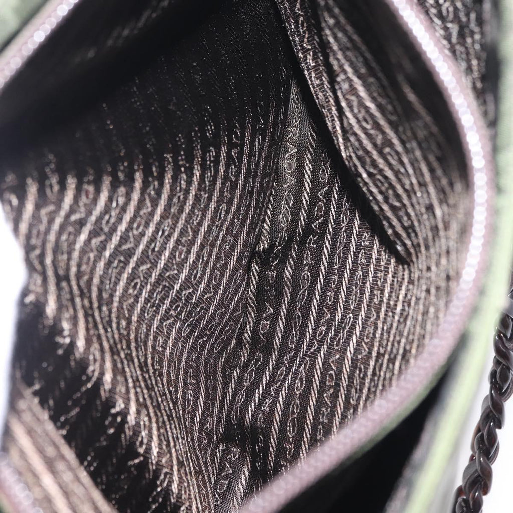 Prada Green Nylon Strap Shoulder Bag