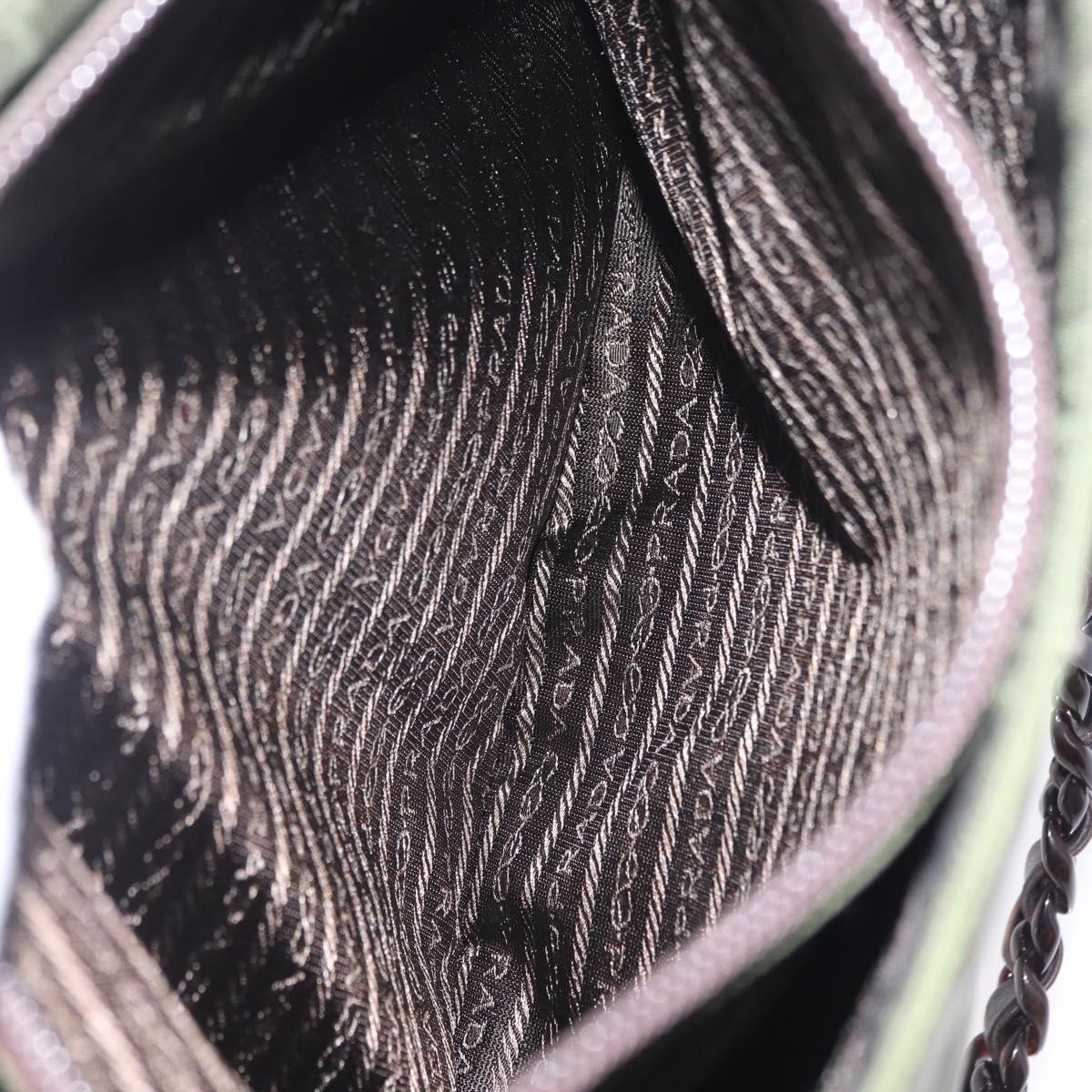 Prada Green Nylon Strap Shoulder Bag