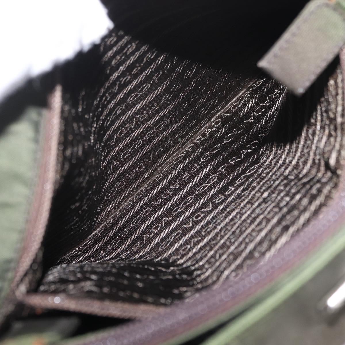 Prada Green Nylon Strap Shoulder Bag