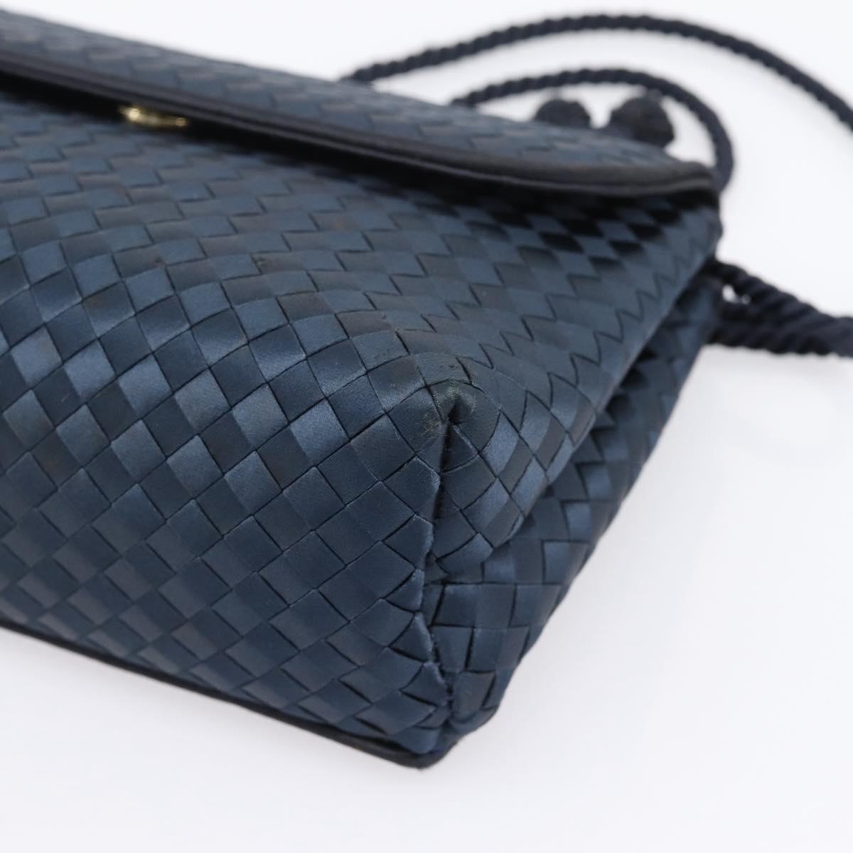 Bottega Veneta Intrecciato Navy Crossbody