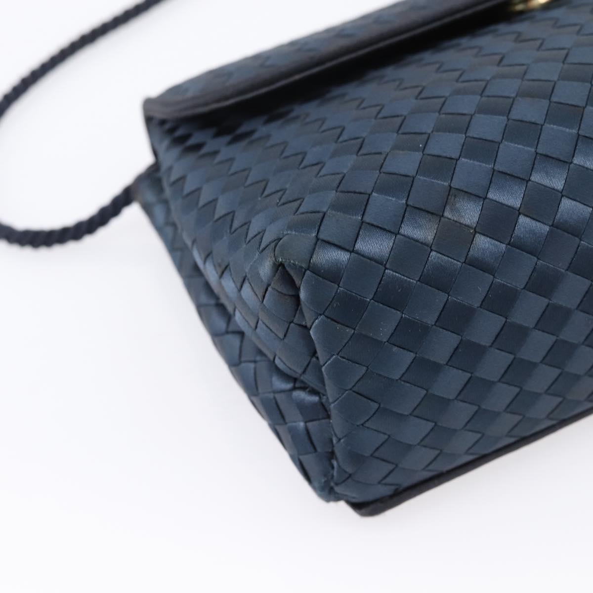 Bottega Veneta Intrecciato Navy Crossbody