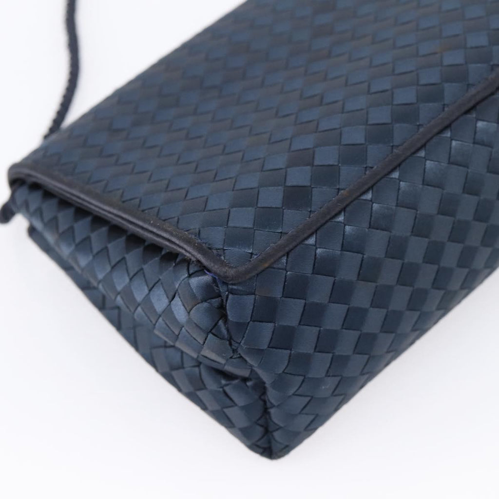 Bottega Veneta Intrecciato Navy Crossbody