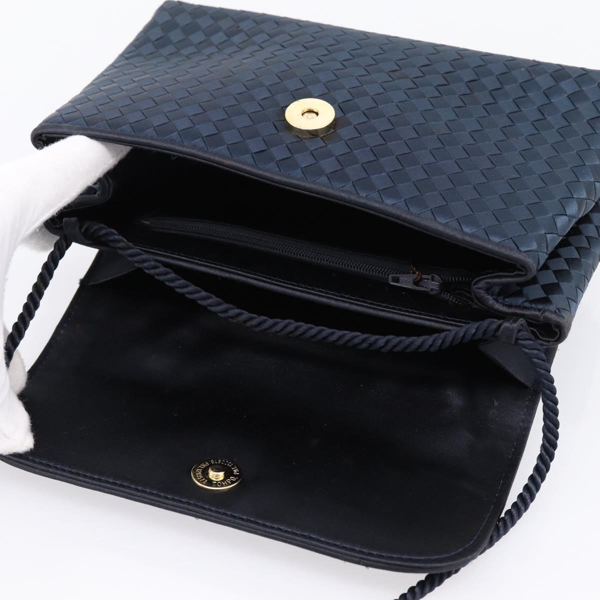 Bottega Veneta Intrecciato Navy Crossbody