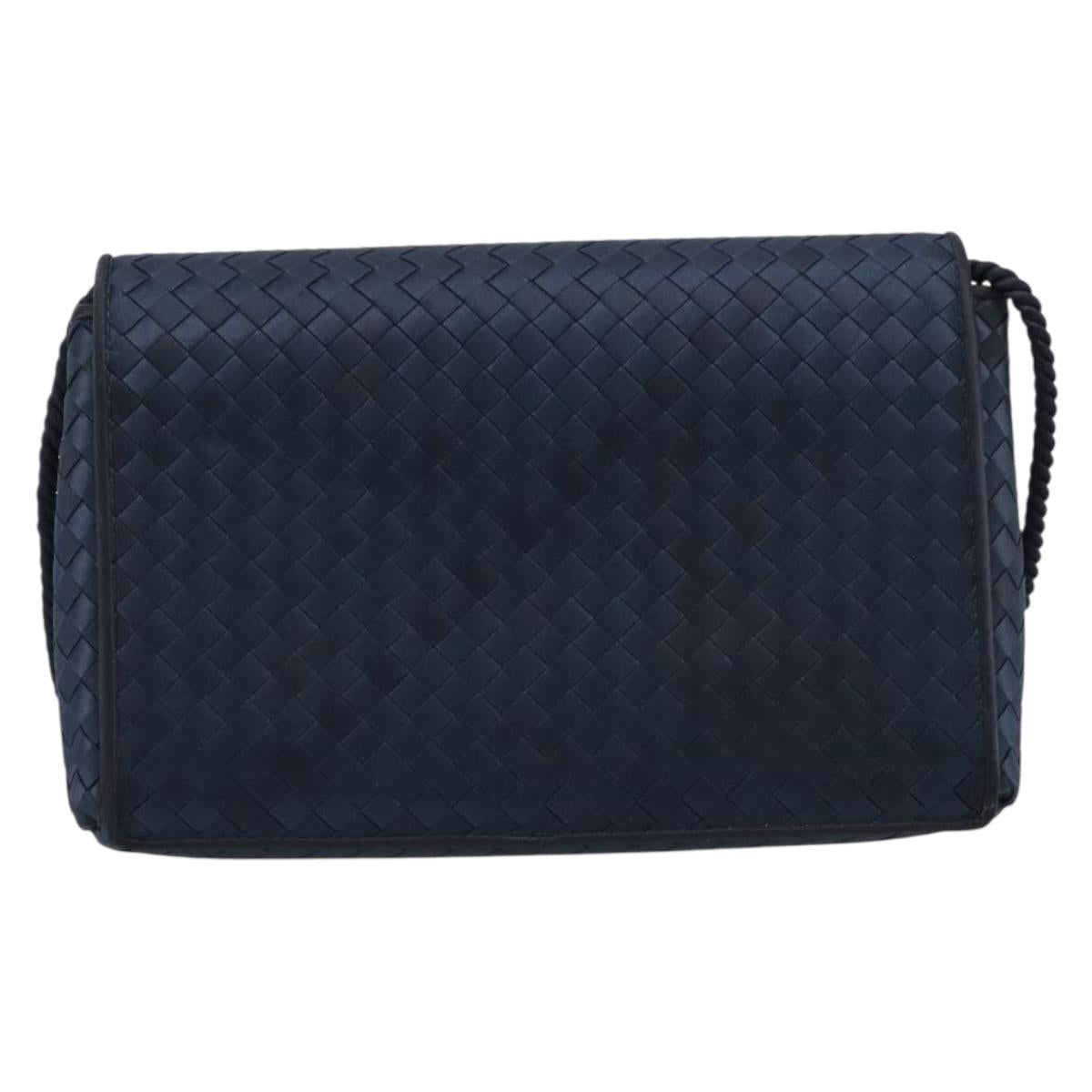 Bottega Veneta Intrecciato Navy Crossbody