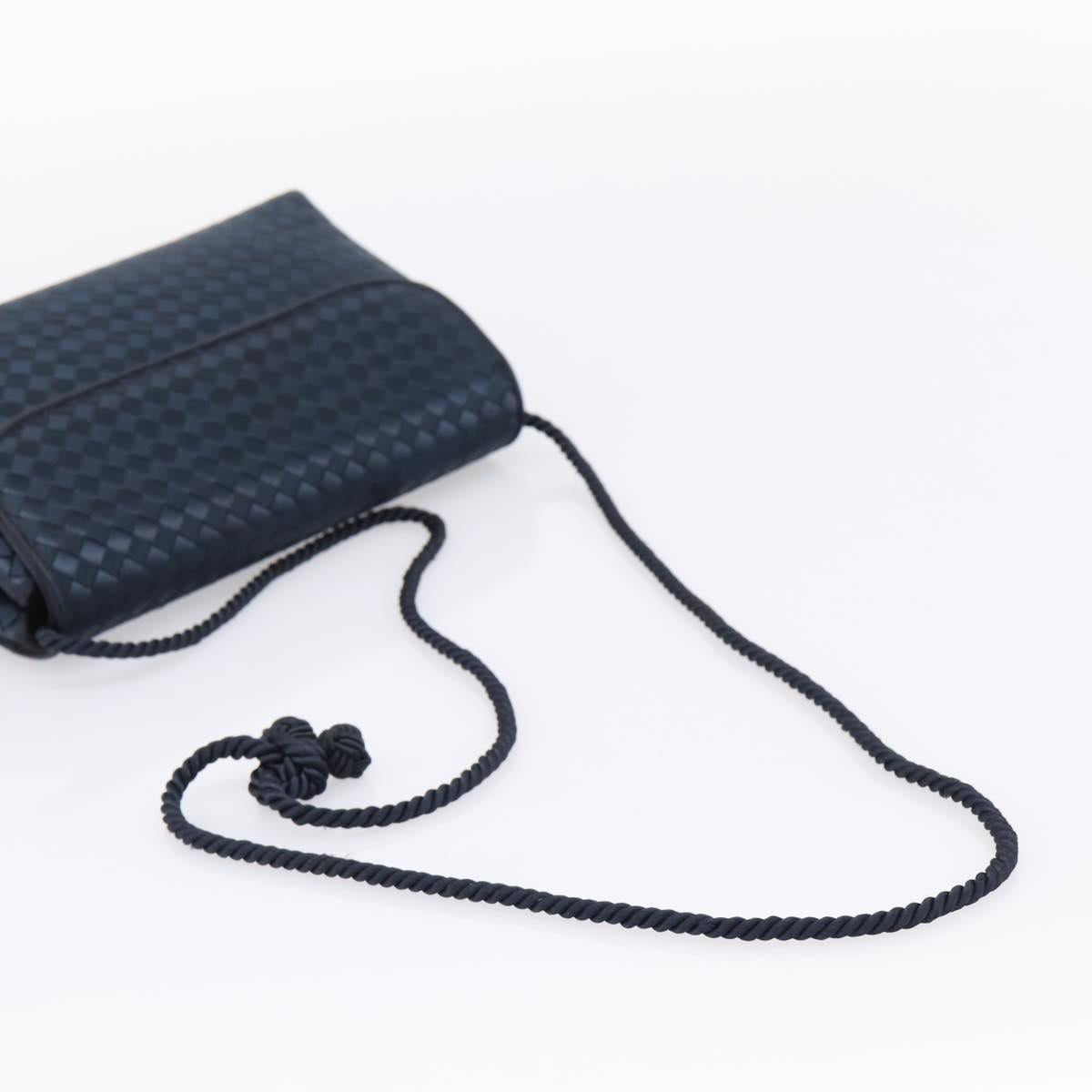 Bottega Veneta Intrecciato Navy Crossbody