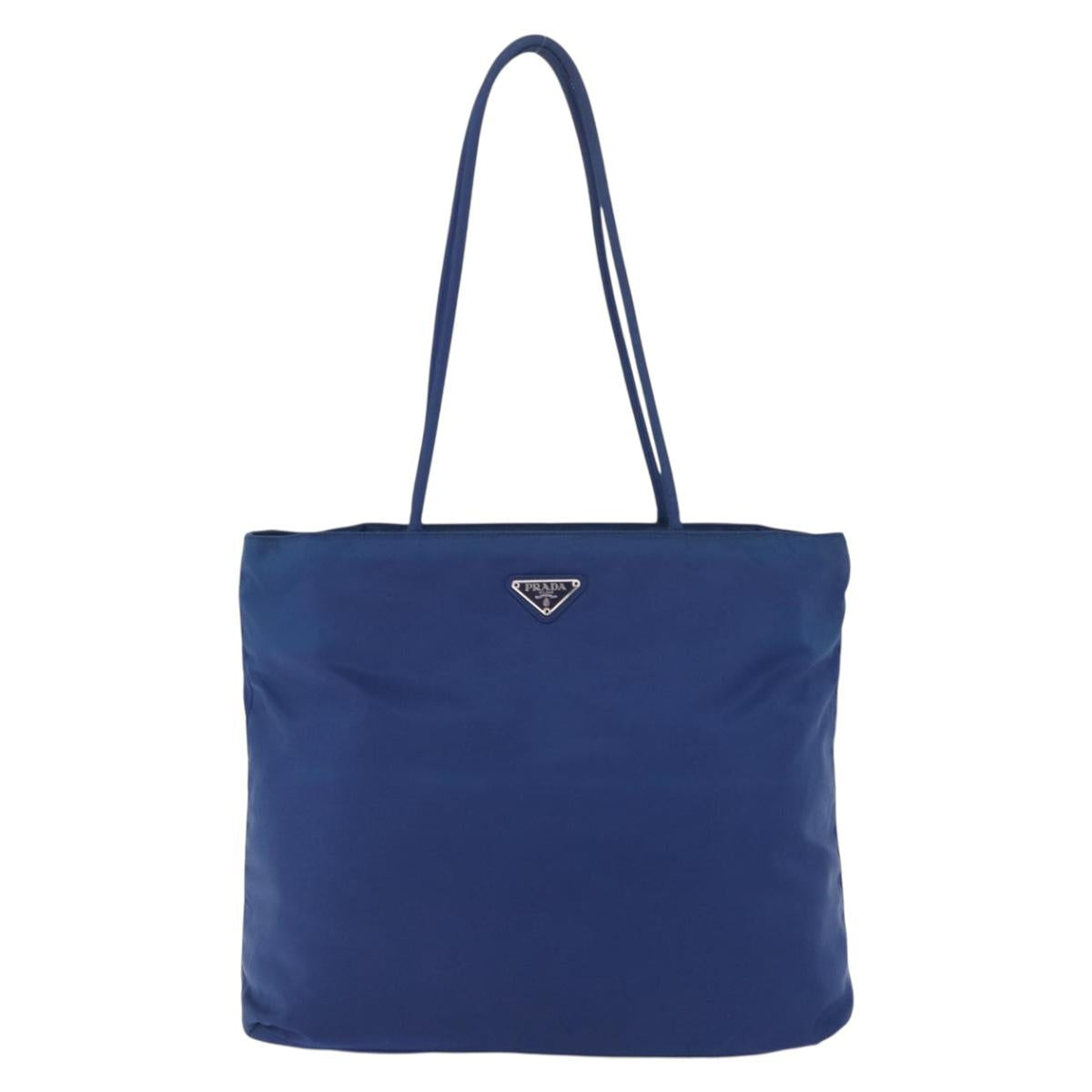 Prada Cobalt Blue Nylon Tote