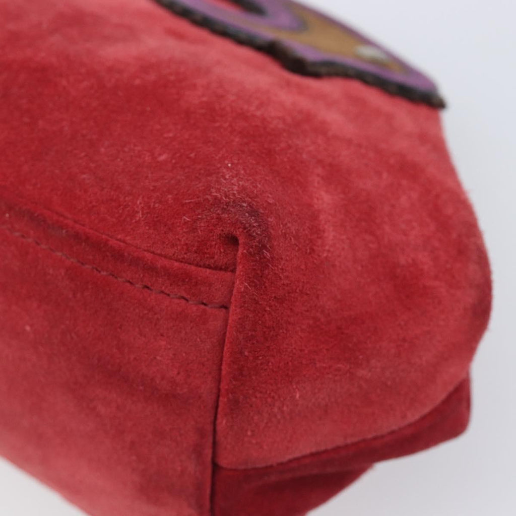 Miu Miu Red Suede Clutch
