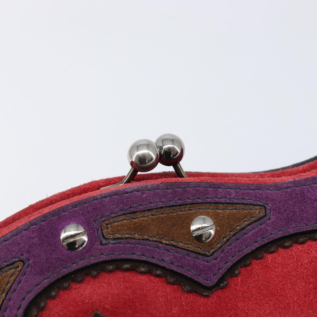Miu Miu Red Suede Clutch