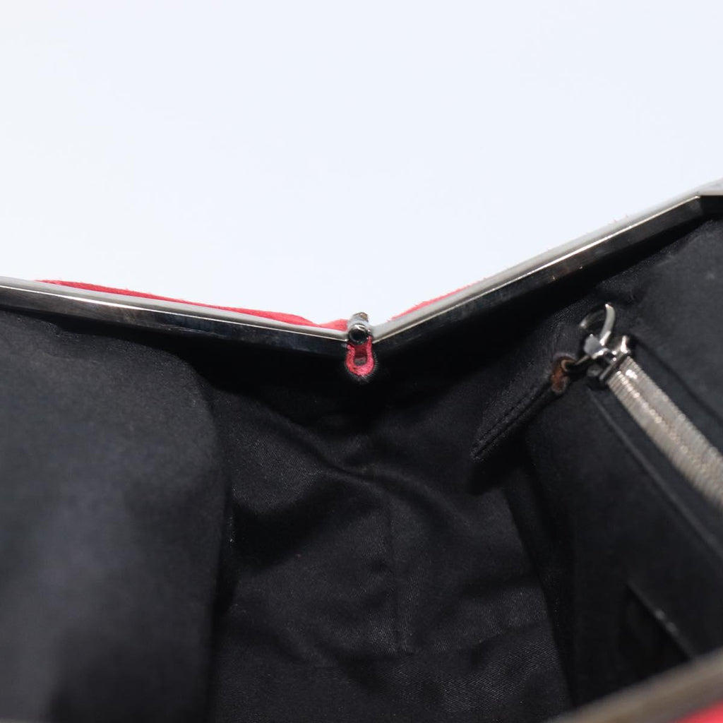 Miu Miu Red Suede Clutch