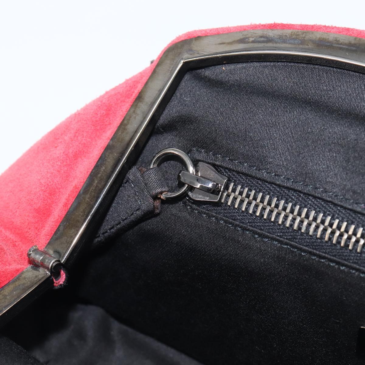 Miu Miu Red Suede Clutch