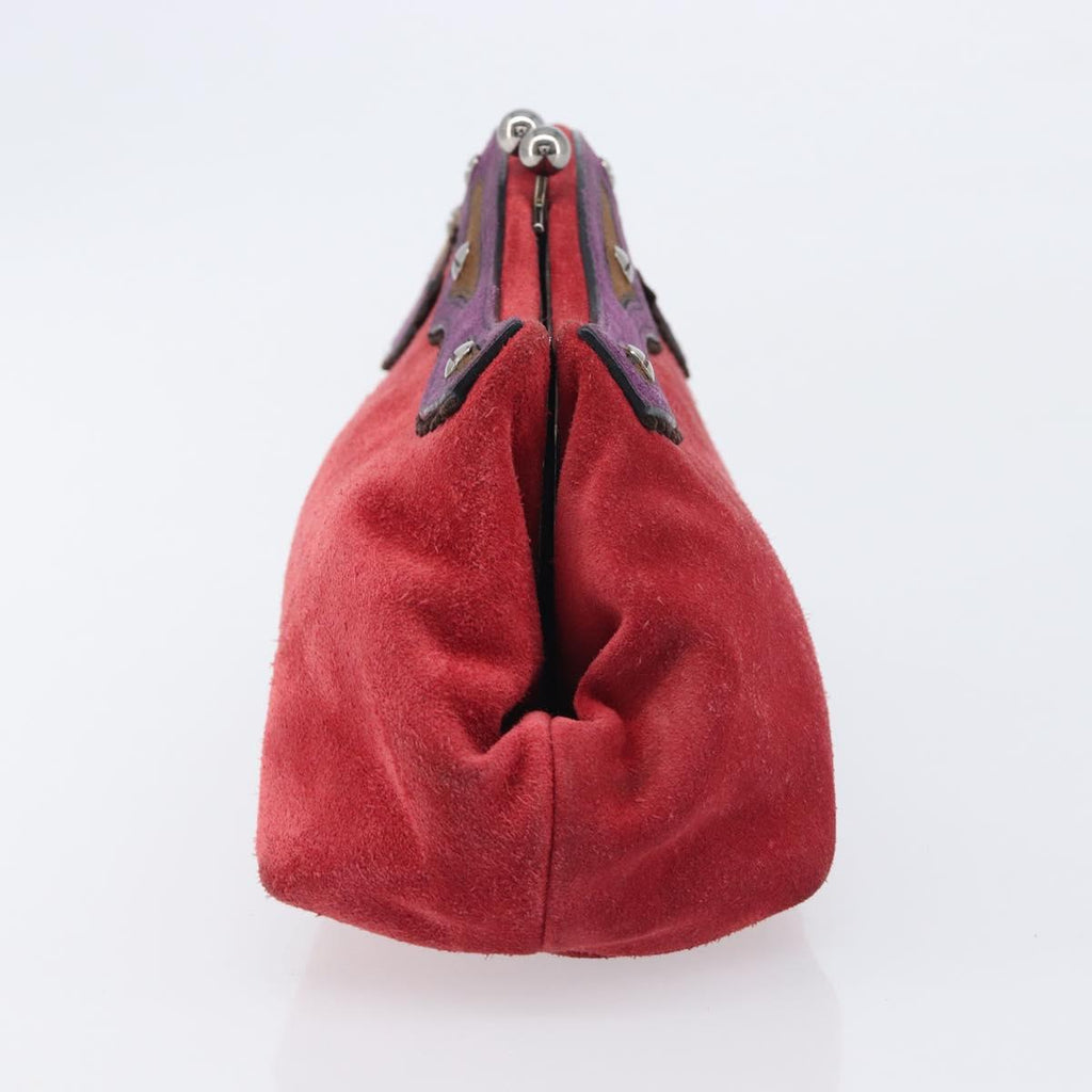 Miu Miu Red Suede Clutch