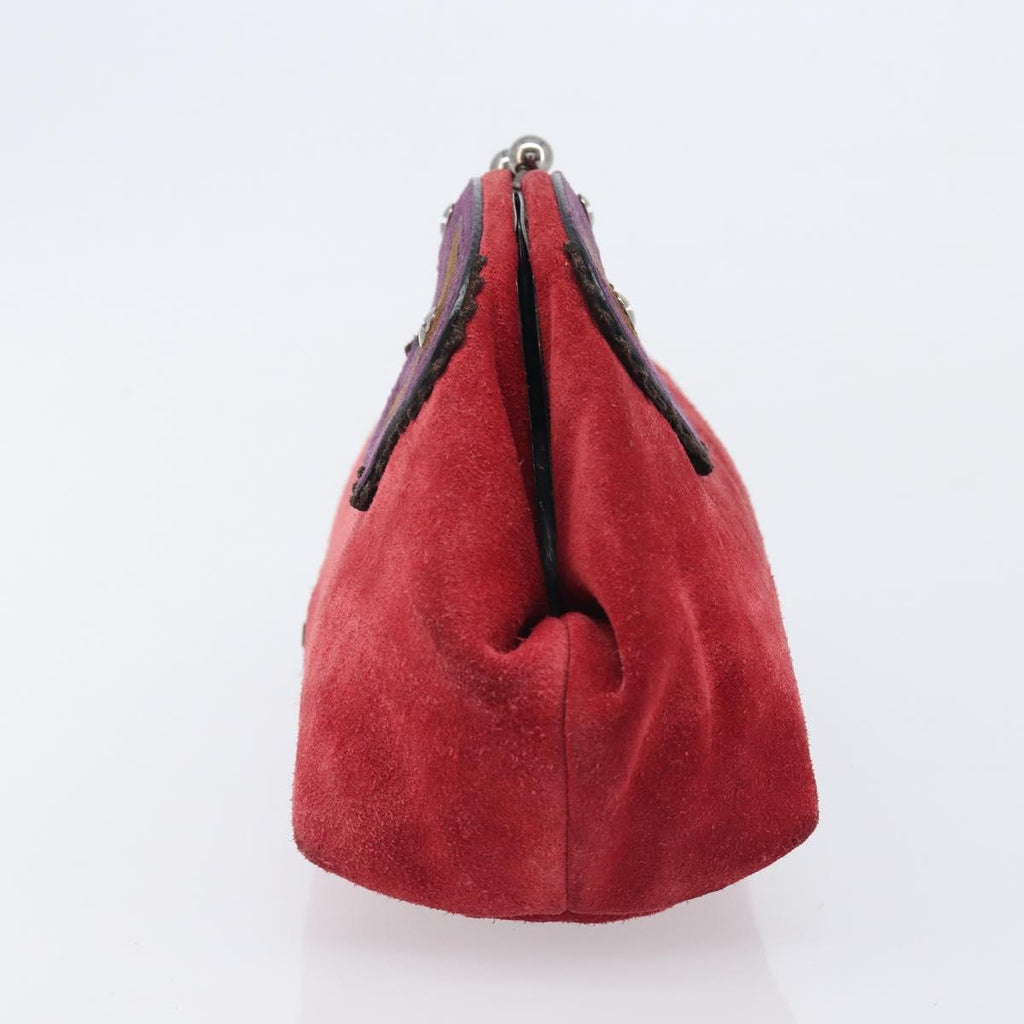Miu Miu Red Suede Clutch
