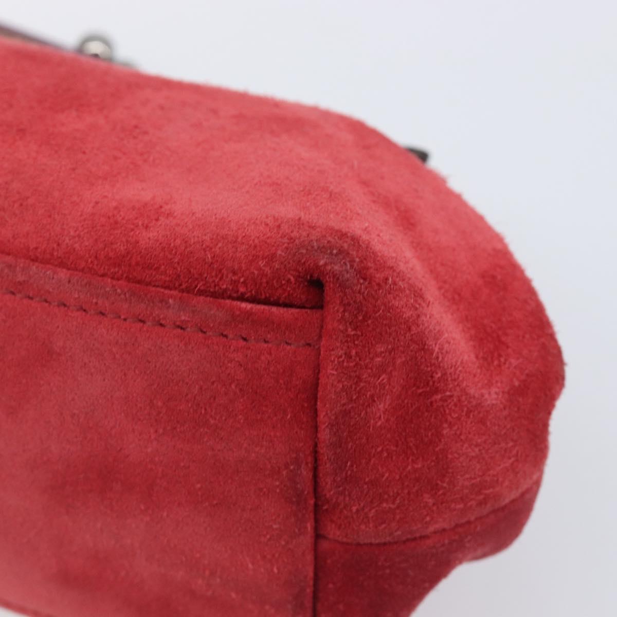 Miu Miu Red Suede Clutch