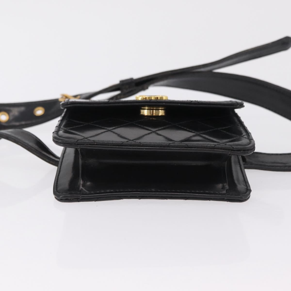 Chanel Black Quilted Belt Bag