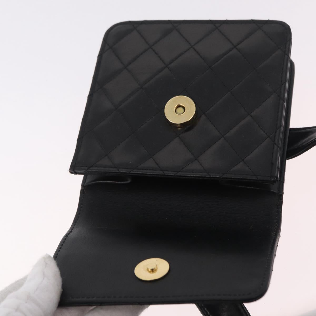 Chanel Black Quilted Belt Bag