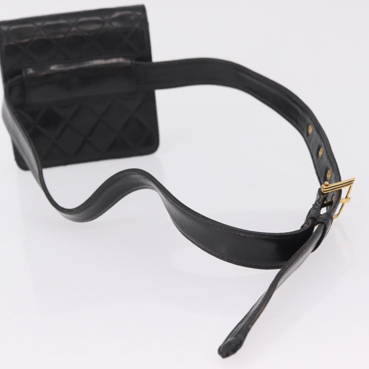 Chanel Black Quilted Belt Bag