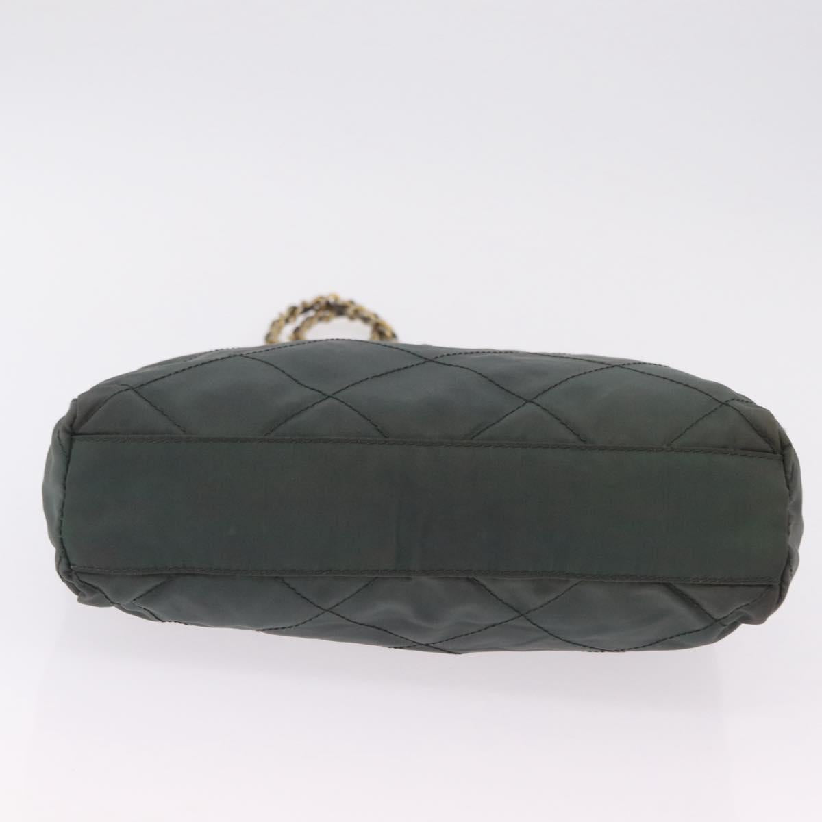 Prada Green Quilted Shoulder Bag