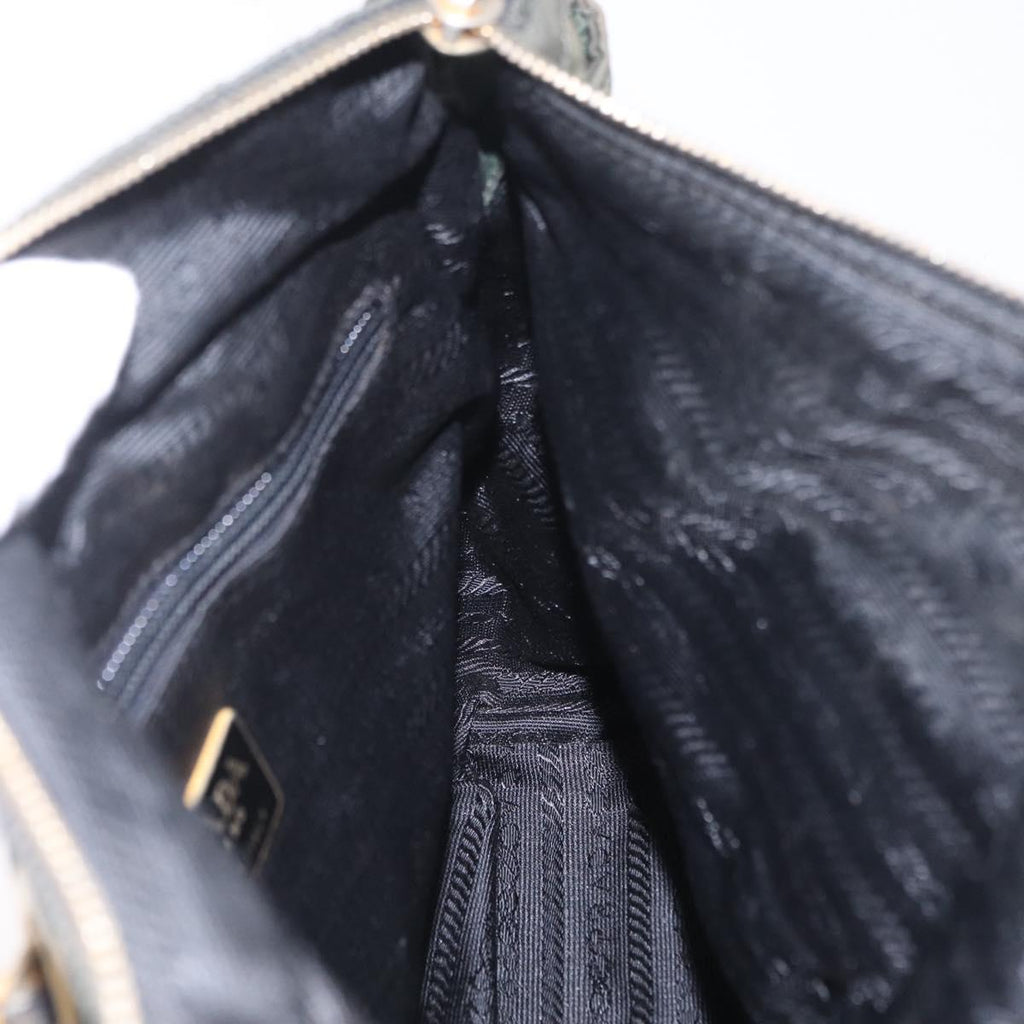 Prada Green Quilted Shoulder Bag