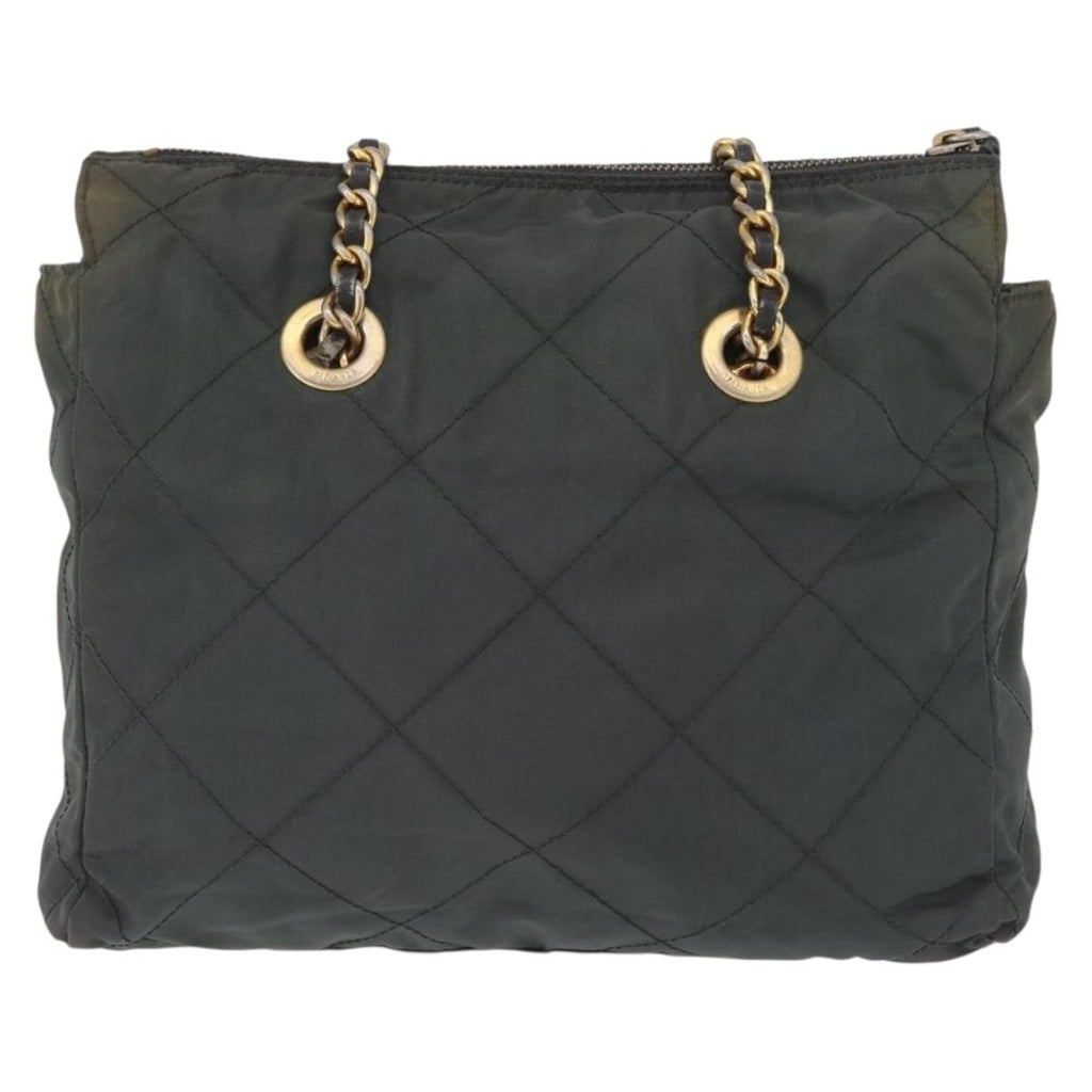 Prada Green Quilted Shoulder Bag