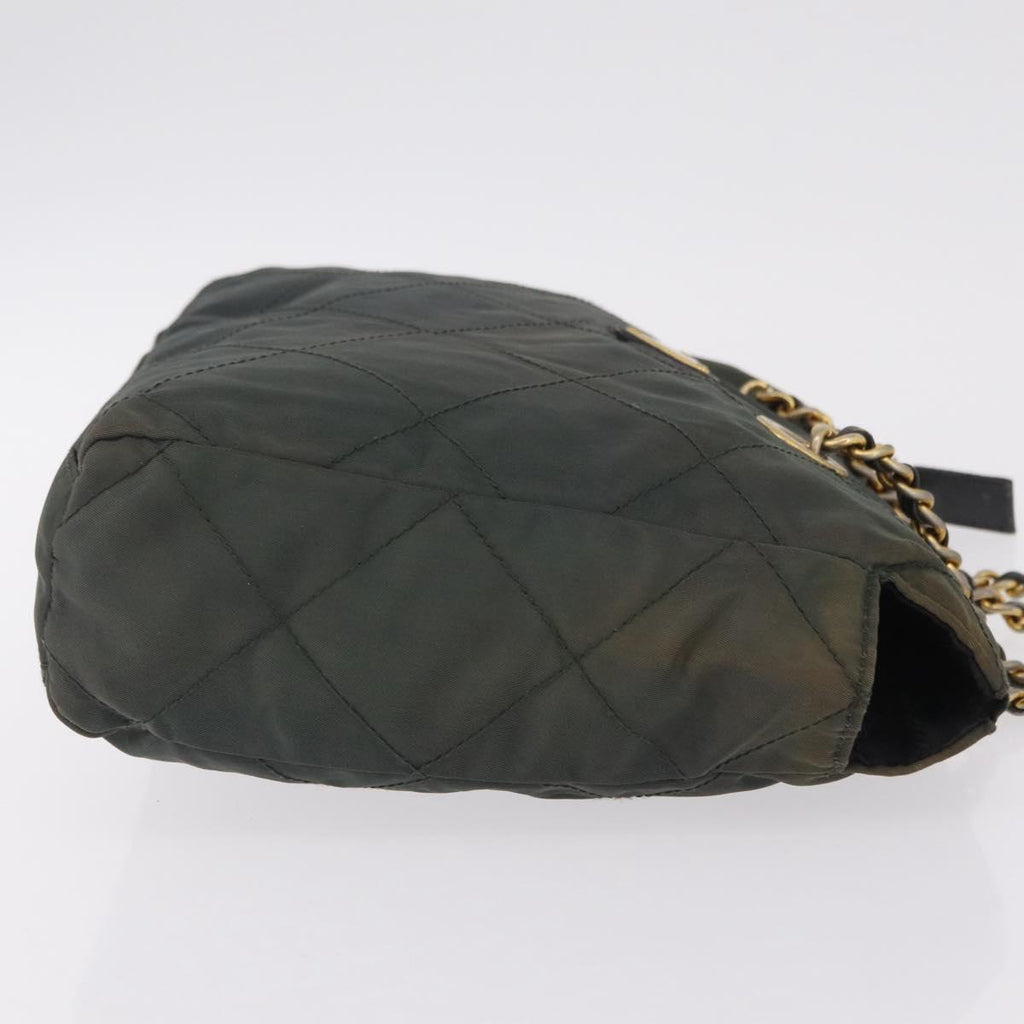 Prada Green Quilted Shoulder Bag