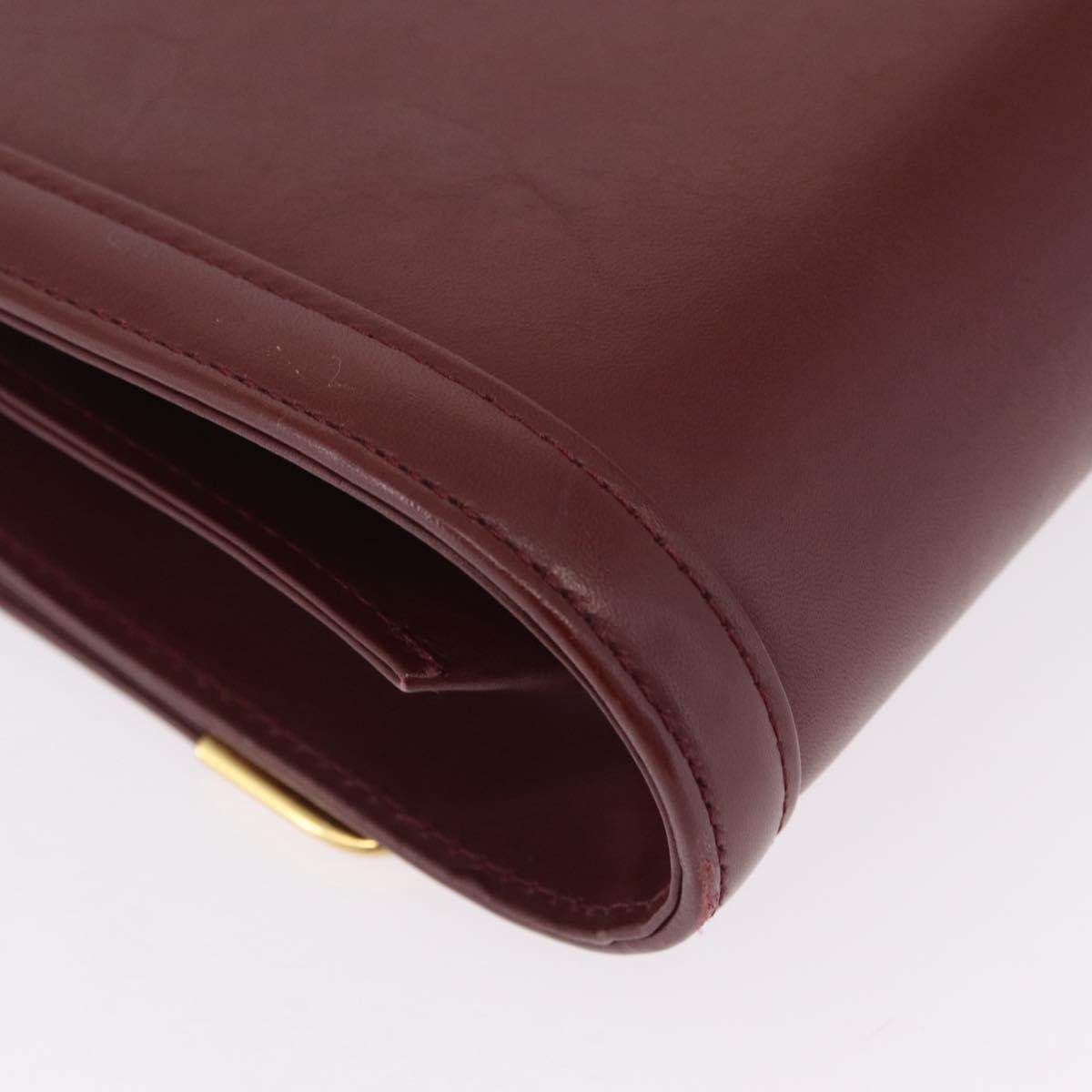 Cartier Burgundy Chain Shoulder Bag