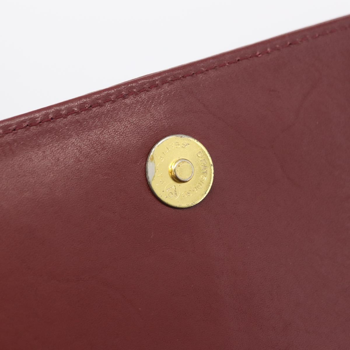 Cartier Burgundy Chain Shoulder Bag