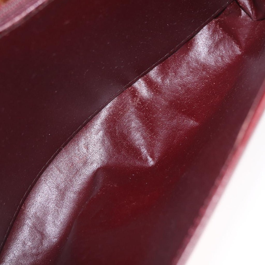 Cartier Burgundy Chain Shoulder Bag