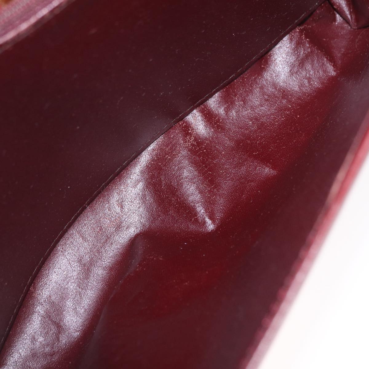 Cartier Burgundy Chain Shoulder Bag