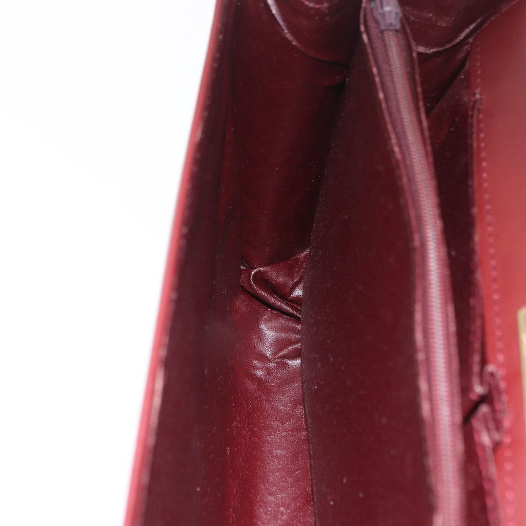 Cartier Burgundy Chain Shoulder Bag