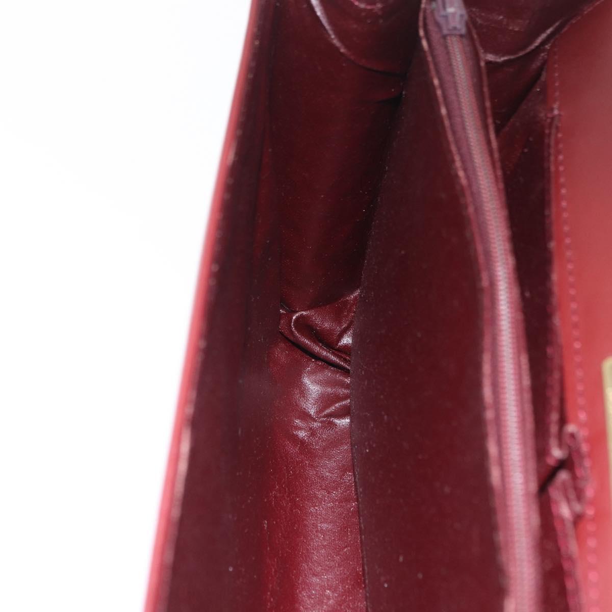 Cartier Burgundy Chain Shoulder Bag
