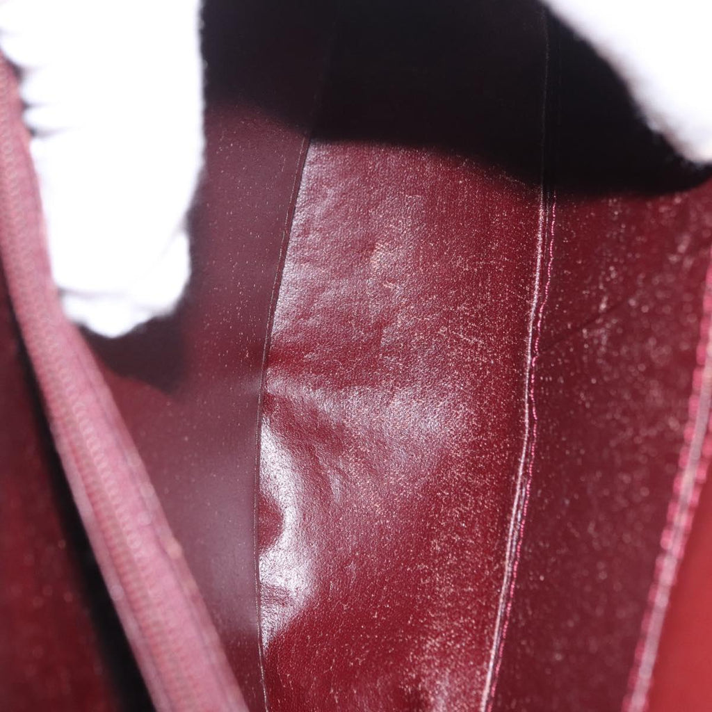 Cartier Burgundy Chain Shoulder Bag