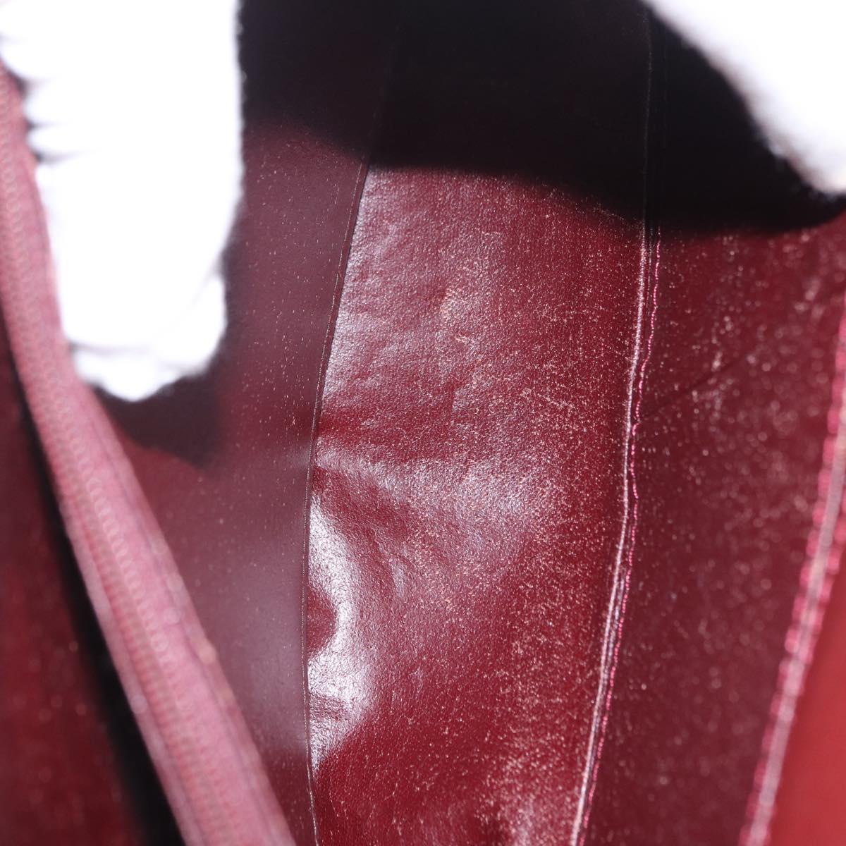 Cartier Burgundy Chain Shoulder Bag