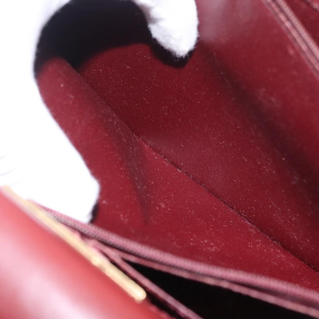 Cartier Burgundy Chain Shoulder Bag