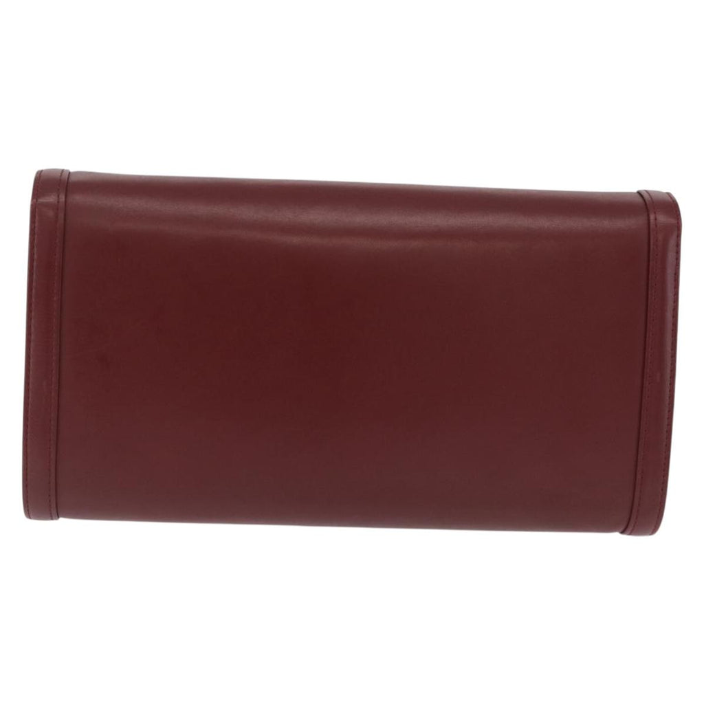 Cartier Burgundy Chain Shoulder Bag