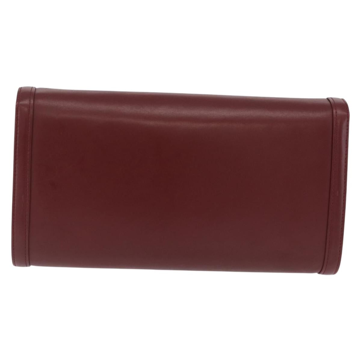 Cartier Burgundy Chain Shoulder Bag