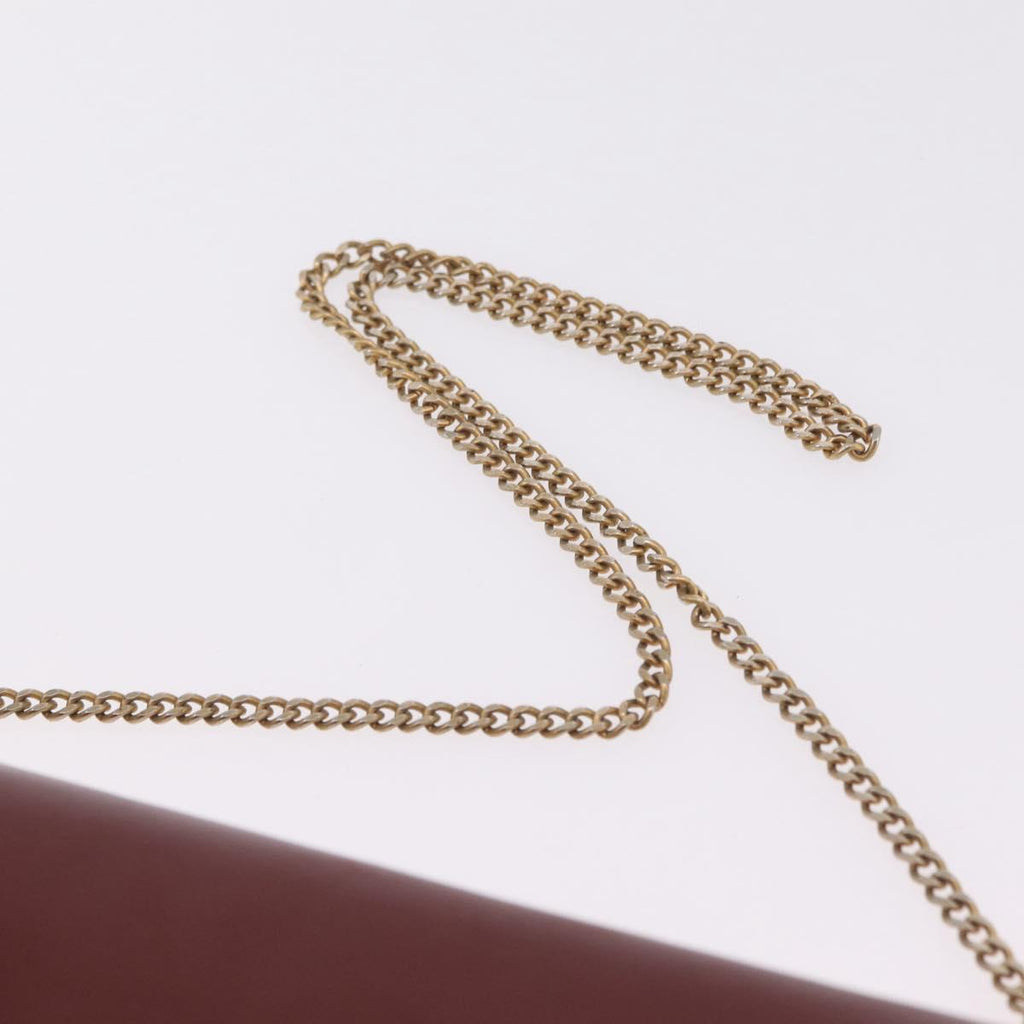Cartier Burgundy Chain Shoulder Bag
