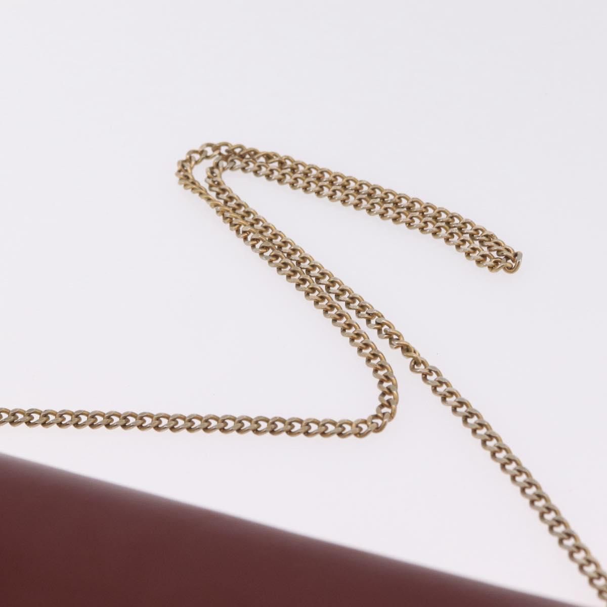 Cartier Burgundy Chain Shoulder Bag