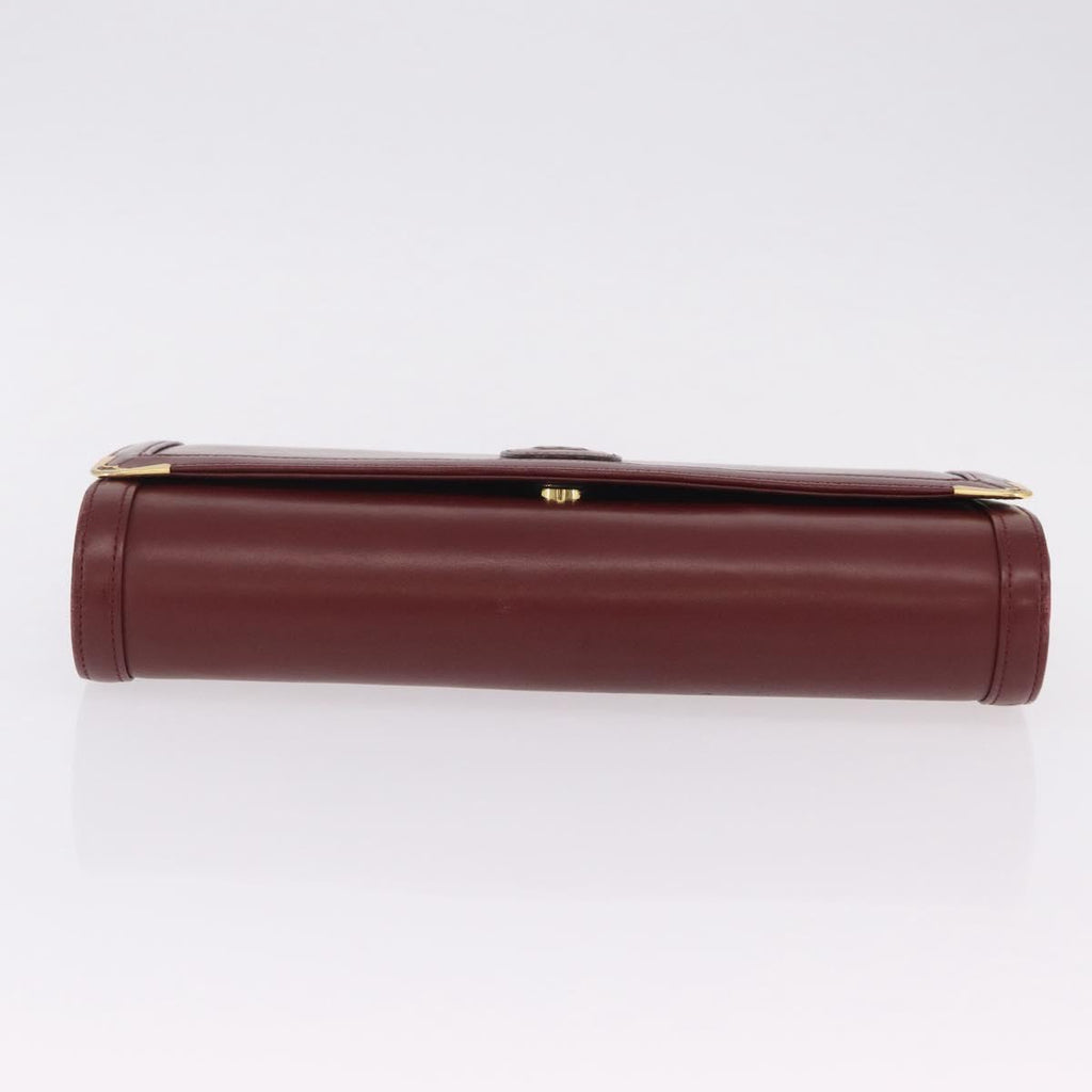 Cartier Burgundy Chain Shoulder Bag