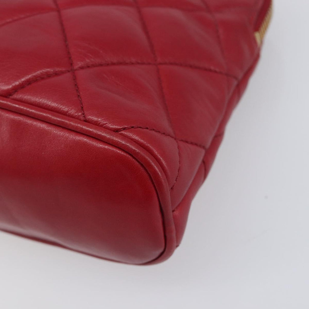 Chanel Red Leather Mini Shoulder Bag