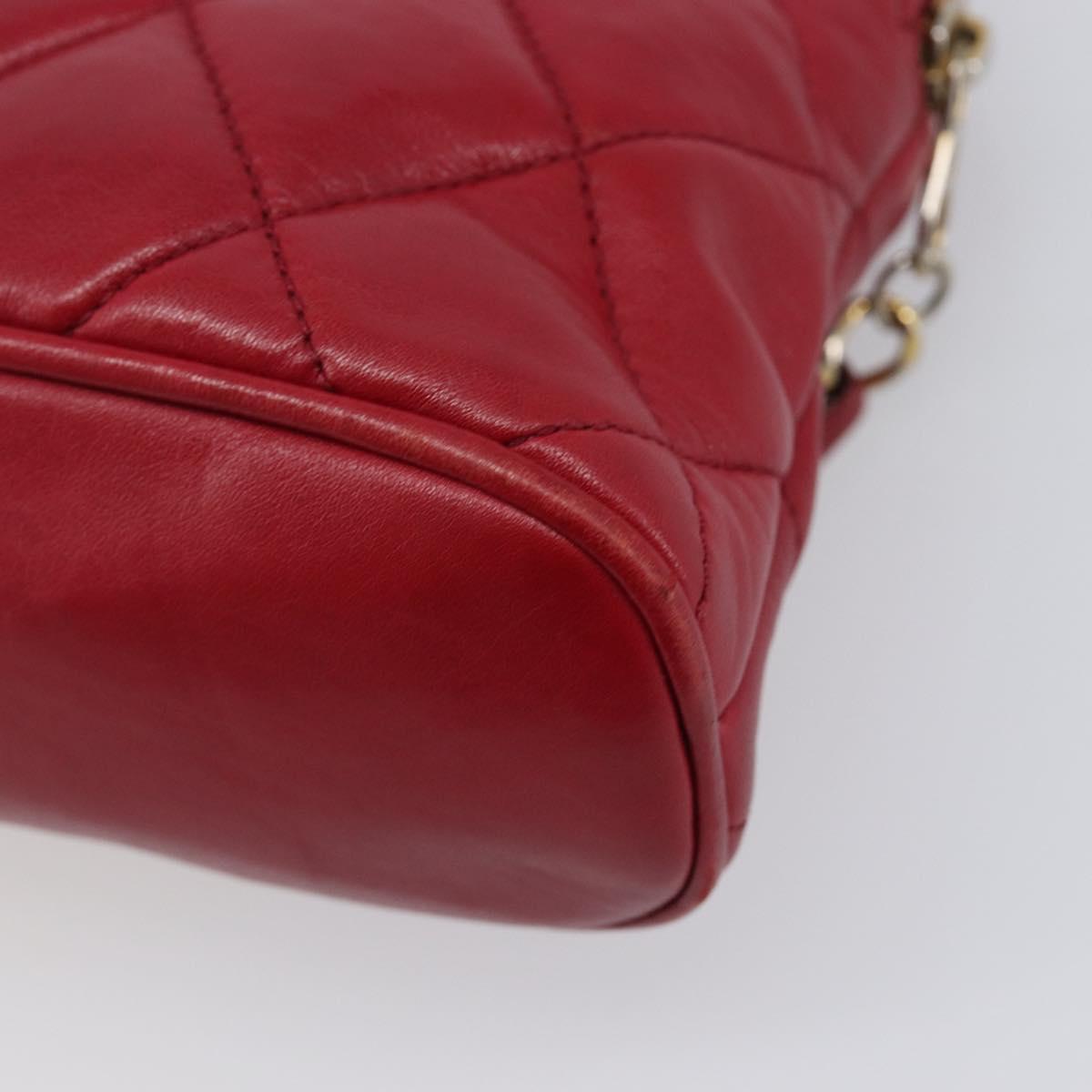 Chanel Red Leather Mini Shoulder Bag