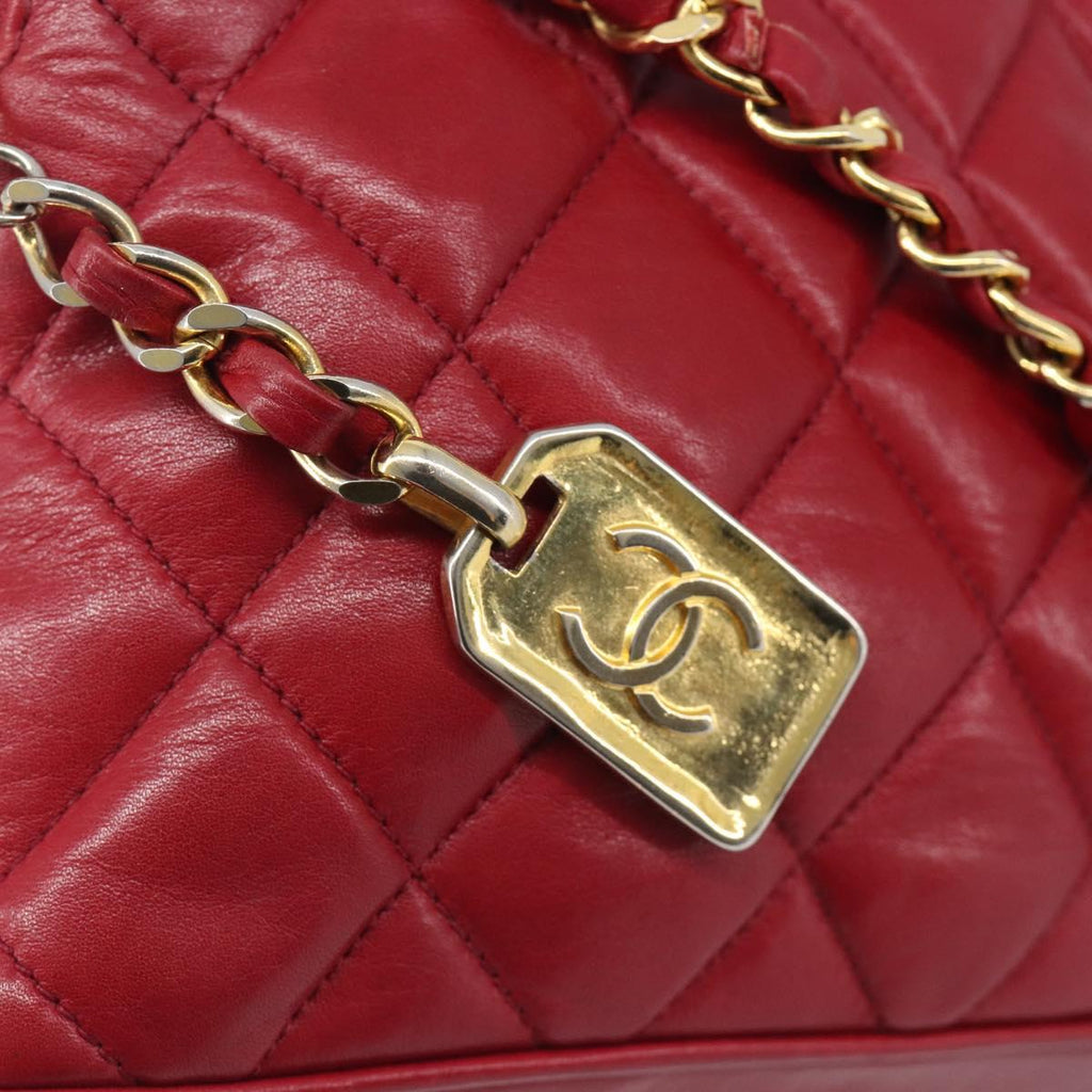 Chanel Red Leather Mini Shoulder Bag