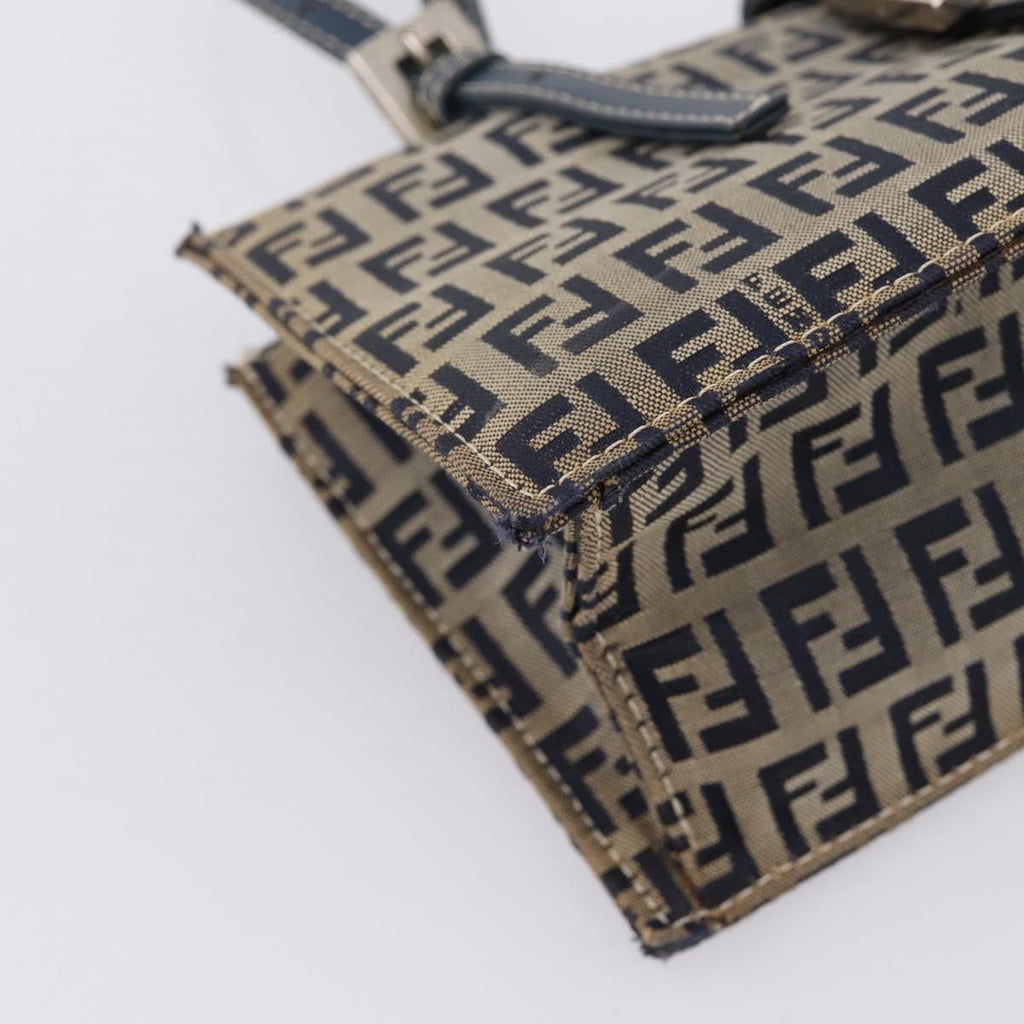 Fendi Zucchino Navy Rectangle Baguette