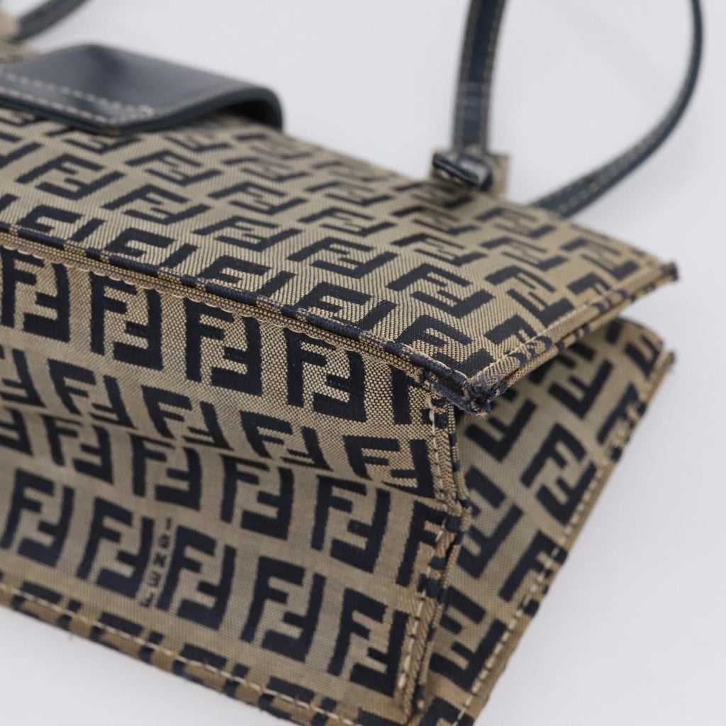 Fendi Zucchino Navy Rectangle Baguette
