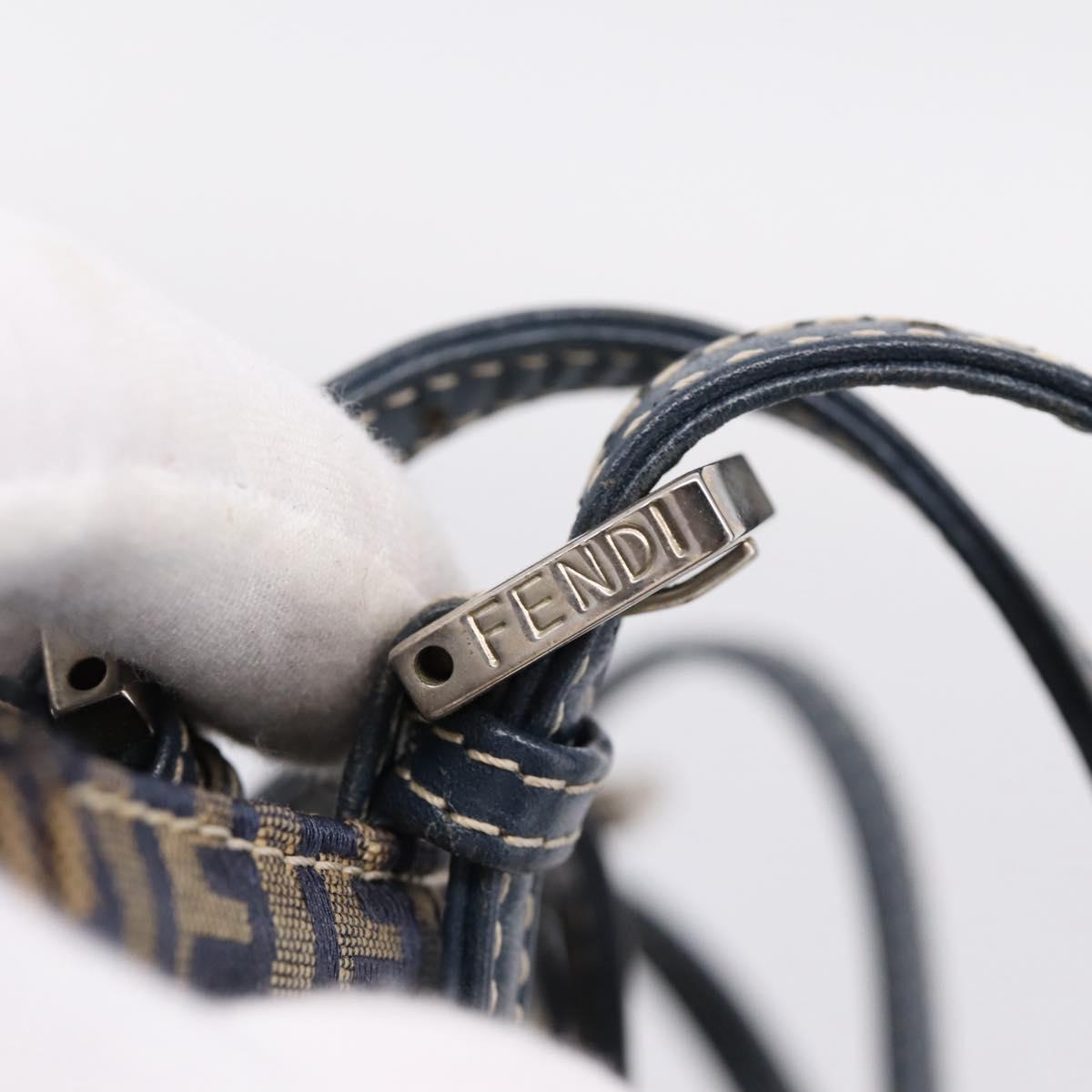Fendi Zucchino Navy Rectangle Baguette
